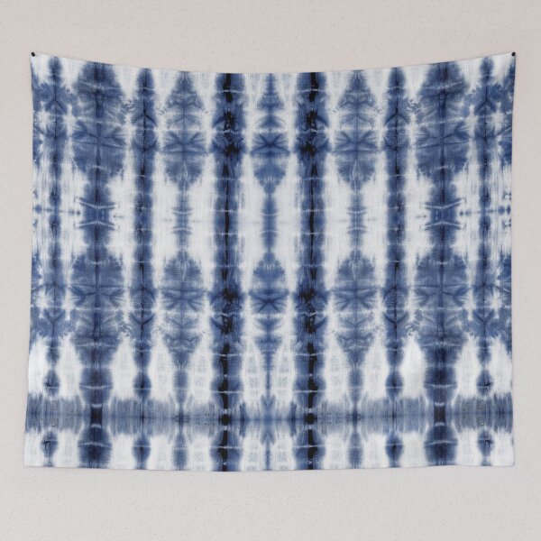 Item preview, Tiki Shibori Blue designed and sold by Nina May Designs.