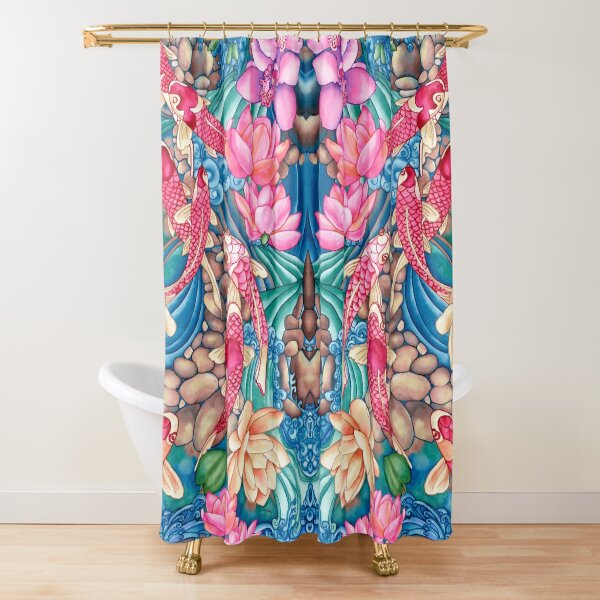 Koi Pond Shower Curtain