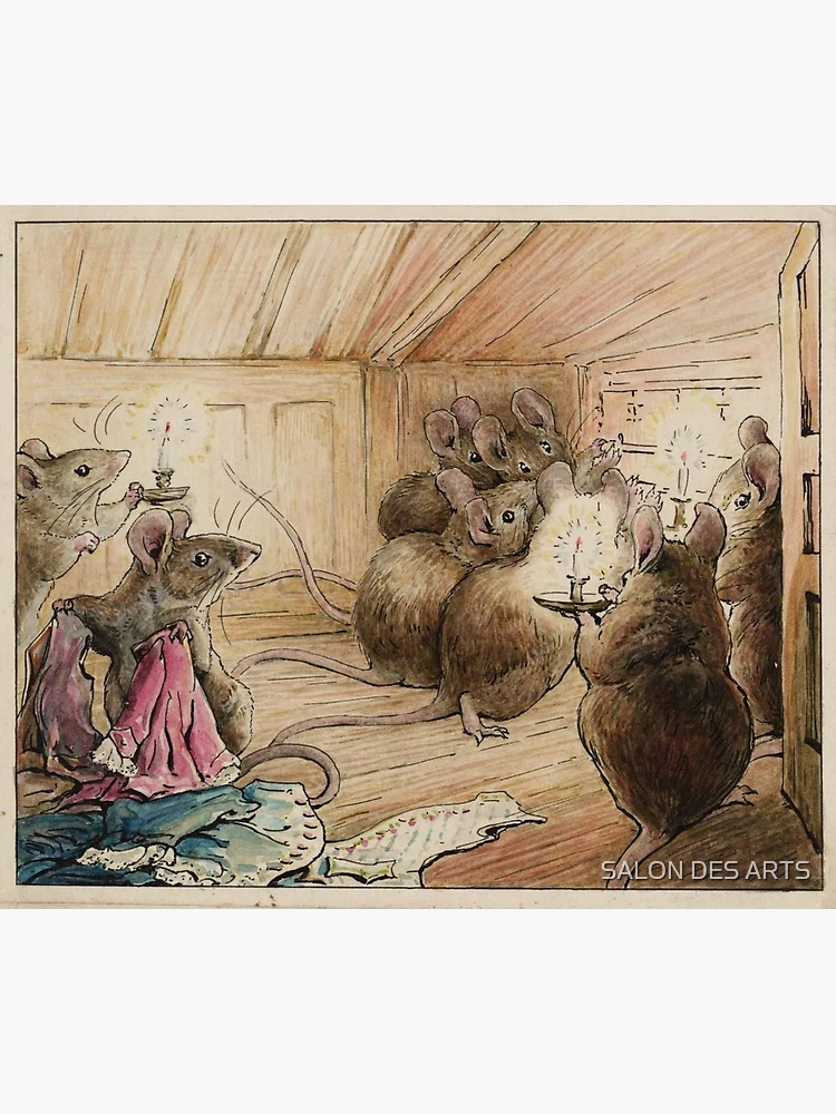 Lámina rígida for Sale con la obra «Ratón dormido en una mecedora - Beatrix  Potter» de forgottenbeauty