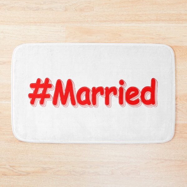 Item preview, "#Married" Cute Design. Buy Now designed and sold by Health And Fitness Posts e-Store.