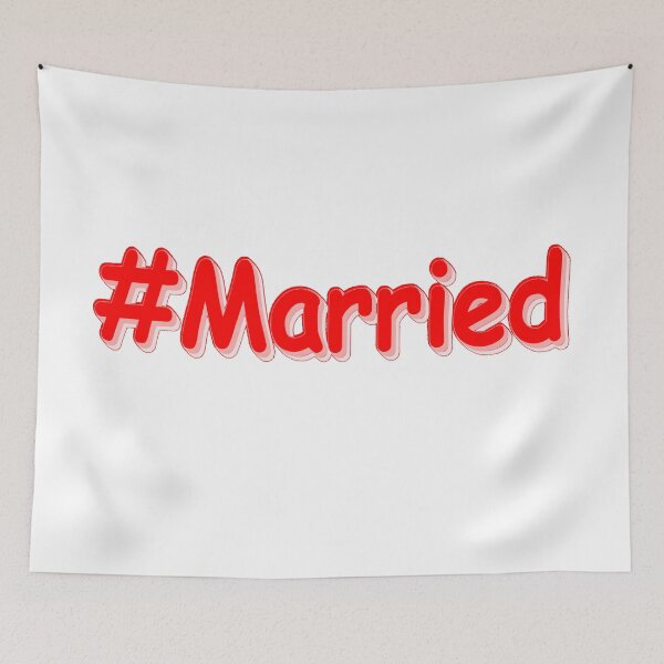 Item preview, "#Married" Cute Design. Buy Now designed and sold by Health And Fitness Posts e-Store.
