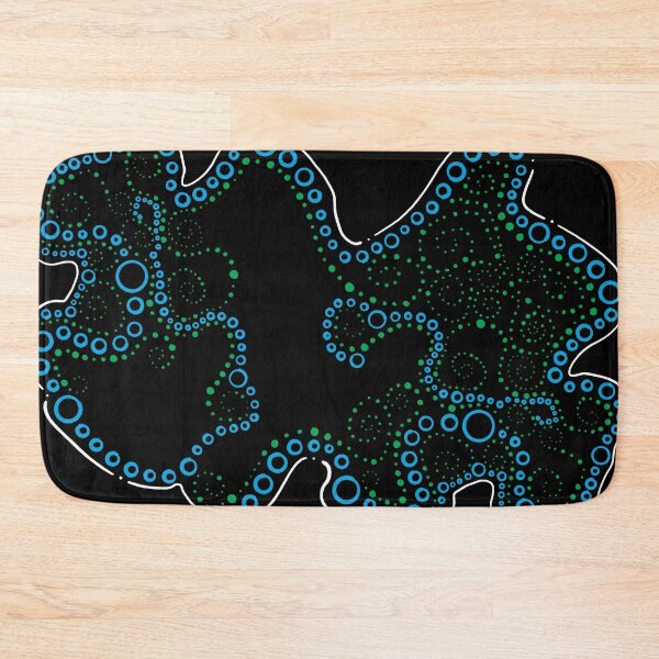 Item preview, Boundless Bubbles Blue Green Abstract designed and sold by that5280lady.