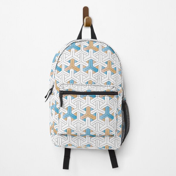 Item preview, Symbol 93 Bishamon kikkō in beige and sky blue. designed and sold by vincentbiollaz.