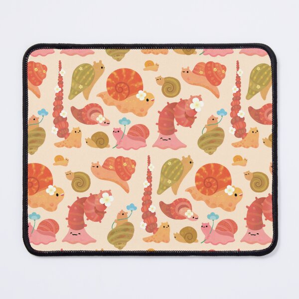 Item preview, Snail and small flowers designed and sold by pikaole.