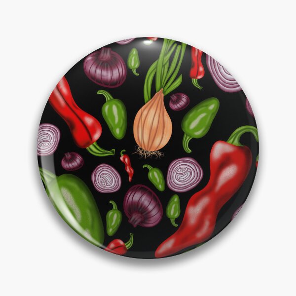 Item preview, Peppers and Onions Black designed and sold by LadyTaneli.