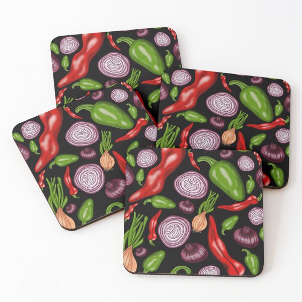 Item preview, Peppers and Onions Black designed and sold by LadyTaneli.