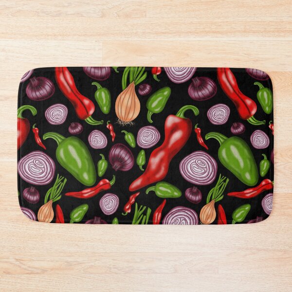 Item preview, Peppers and Onions Black designed and sold by LadyTaneli.