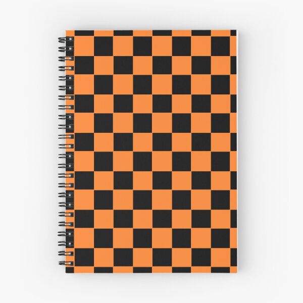 Item preview, Checkerboard - orange and black designed and sold by DuckvilleStudio.