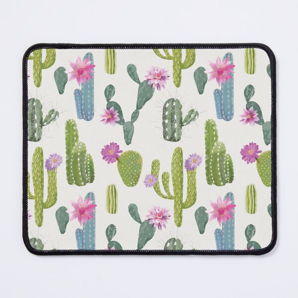 Item preview, Watercolor Cactus with Pink Blooms designed and sold by Pink Pineapple Works.