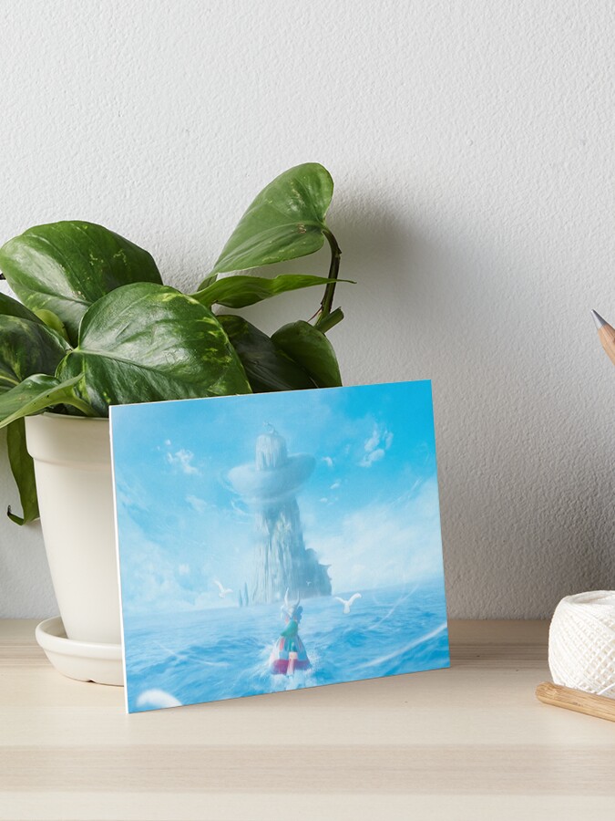 Thumbnail 1 of 2, Art Board Print, Fresh Air by the Sea designed and sold by orioto.