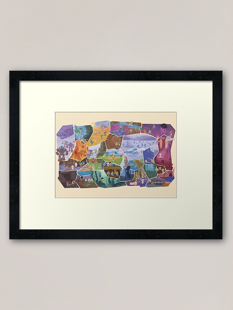 Alternate view of FFVI Fresco Part1 Framed Art Print