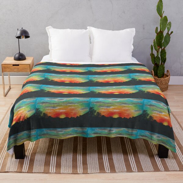 Item preview, Cloudy Rainbow Sunset/Sunrise Acrylic Painting designed and sold by ArtAFT.