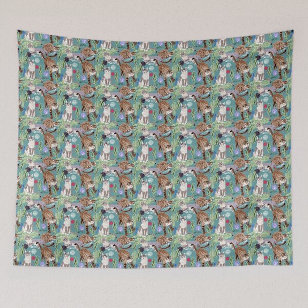 Item preview, Ragdoll Cats pattern Blue designed and sold by belettelepink.