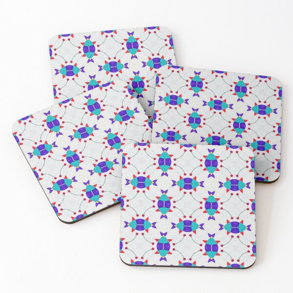 Item preview, African Seamless Floral Repeating Pattern in Green and Blue color designed and sold by PatternFantasy.