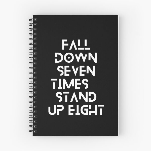 Item preview, Fall down seven times, stand up eight designed and sold by prabathmu.