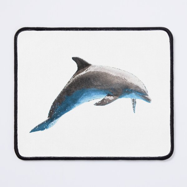 Item preview, Dolphin Leaping Natural Mosaic designed and sold by CreaVisArt.