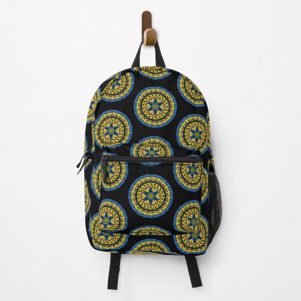 Item preview, Hearts Mandala; blue-green-orange-yellow pattern; heart love theme designed and sold by mbuz90.