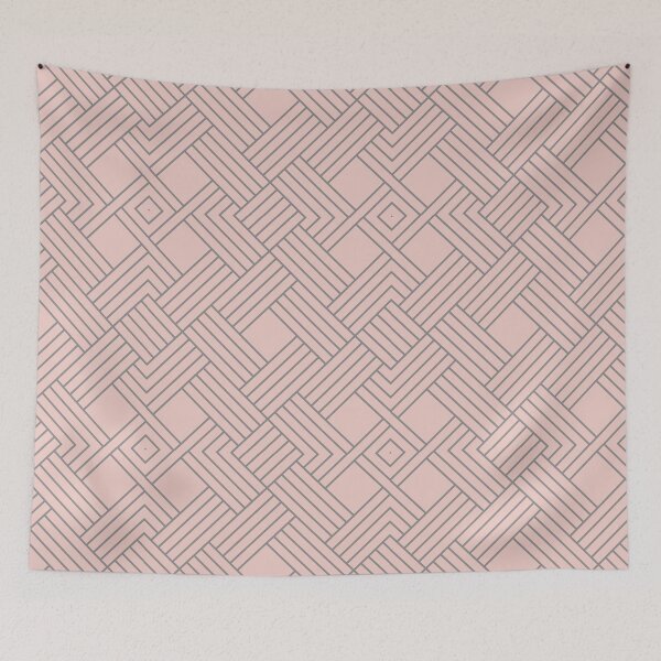 Item preview, Blush Basket Weave - Geometric Interlace Design designed and sold by DonneeCreations.