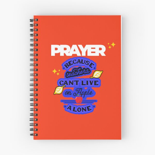 Item preview, Prayer, Because Teachers Can't Live on Apple Alone - Orange and White designed and sold by TheReporter1.