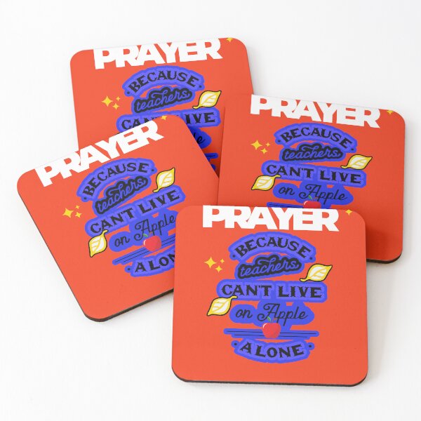 Item preview, Prayer, Because Teachers Can't Live on Apple Alone - Orange and White designed and sold by TheReporter1.