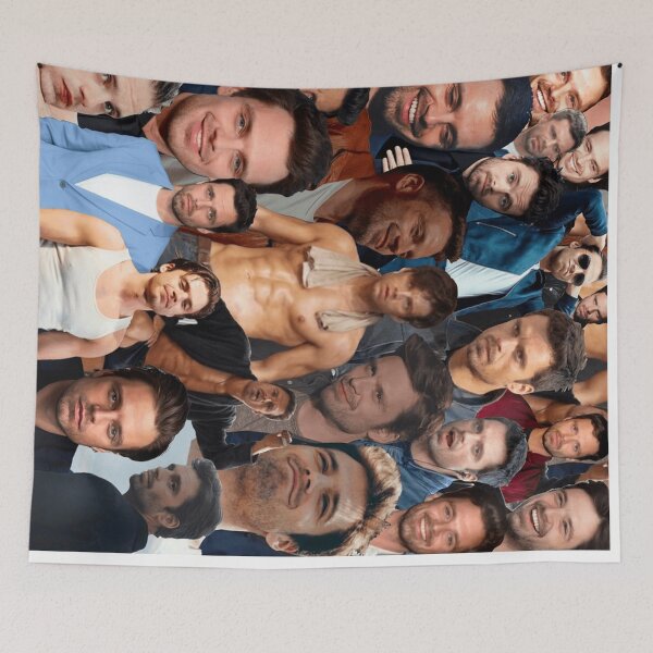 Item preview, Sebastian Stan collage Photo Art For Fans designed and sold by haxtonilnilesx.