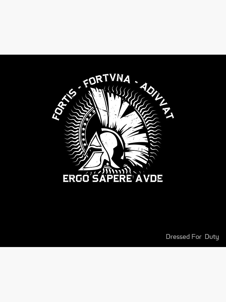 Póster for Sale con la obra «Fortis Fortuna Adiuvat Ergo Sapere