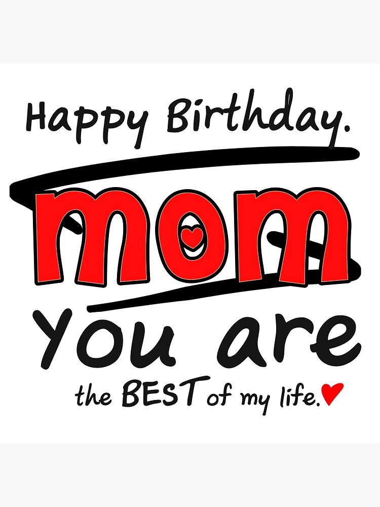 Happy Birthday Mom Mother Day For Mom Sticker By Nimeta Redbubble