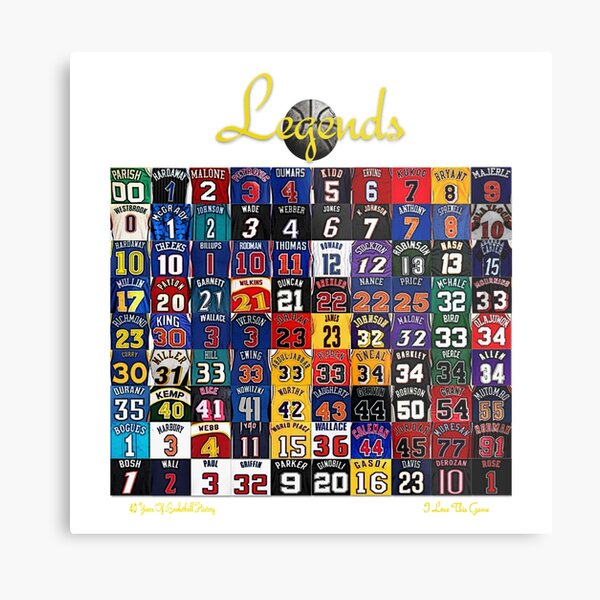 Basketball Legends Metal Print