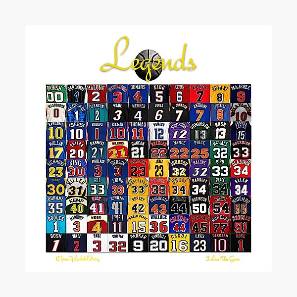 Basketball Legends Photographic Print