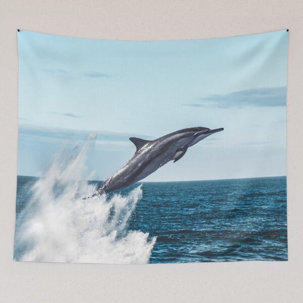 Item preview, Dolphin leaping out of the ocean  designed and sold by mwagie.