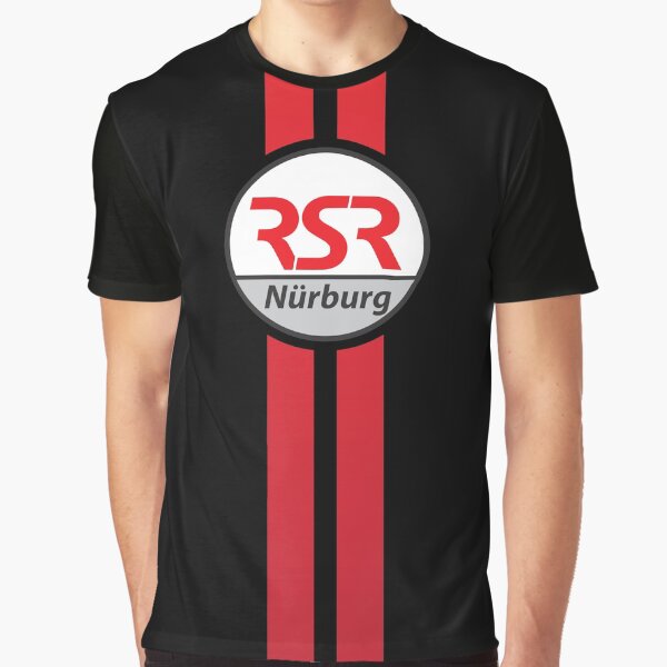 RSRNürburg Classic Logo - Red Stripes Graphic T-Shirt