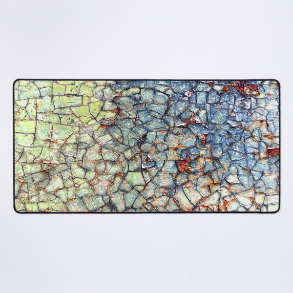 Aperçu de l'œuvre Peinture abstraite colorée et mosaïque de rouille créée et vendue par Anna Lemos.