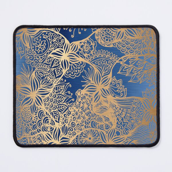 Item preview, Blue and Gold Mandala Patterns designed and sold by Julie Erin Designs.