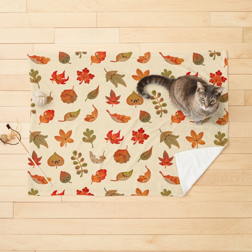 Sad fallen leaves Pet Blanket