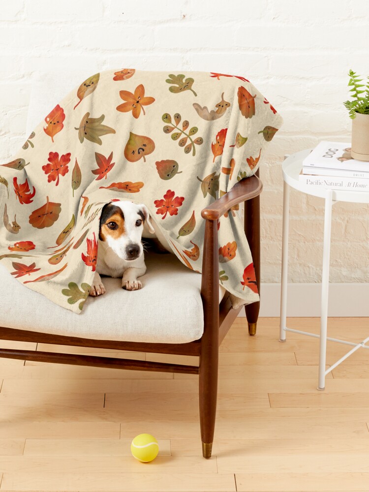 Alternate view of Sad fallen leaves Pet Blanket
