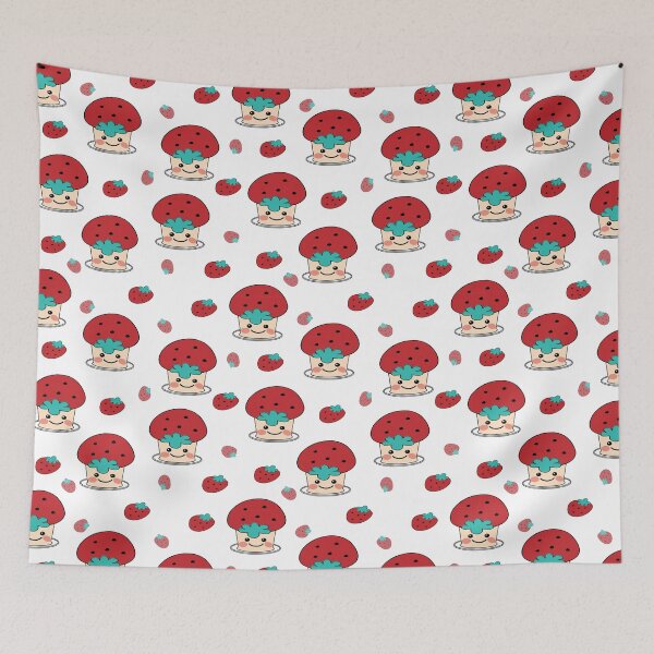 Item preview, Cute strawberry pie seamless pattern ❤ designed and sold by ArtEye1.