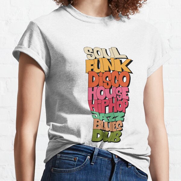 Soul Funk Disco House. Funky music genre design. shades of blue. | Poster