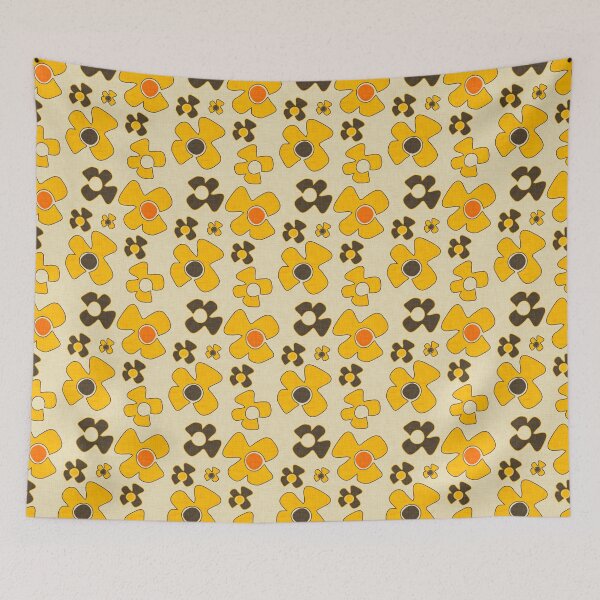 Item preview, 70s  Floral Beige designed and sold by susycosta.