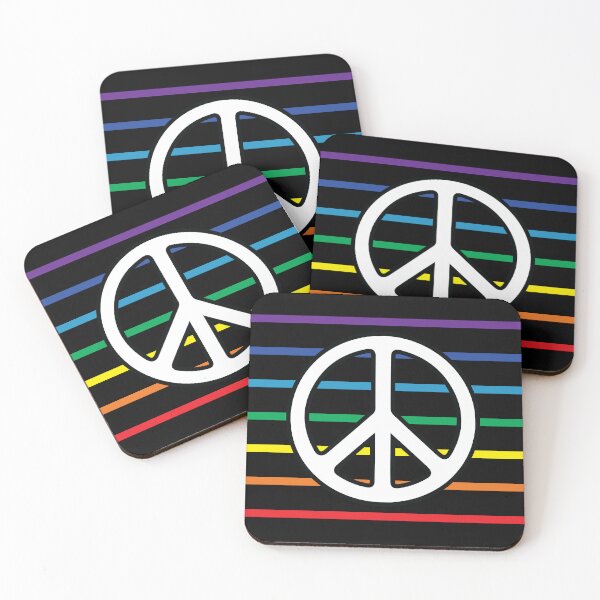 Item preview, Rainbow Peace Sign Flag Symbol designed and sold by LucentJourneys.