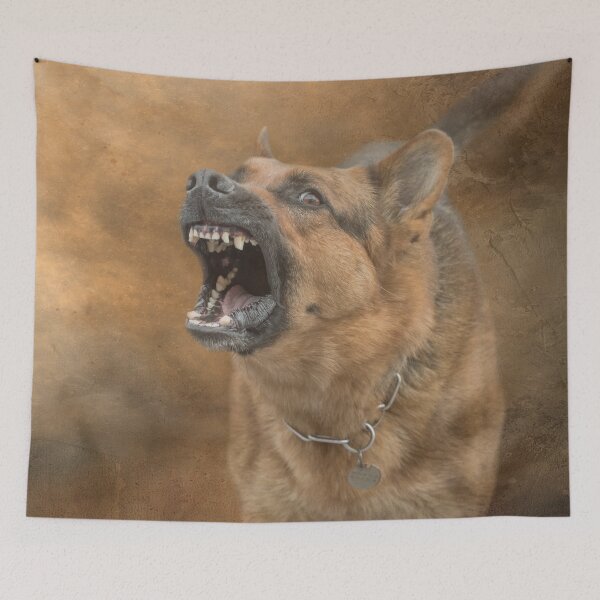 Item preview, Angry German Shepherd designed and sold by Elisabeth Lucas.