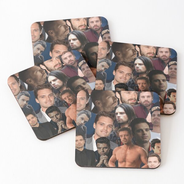 Item preview, Sebastian Stan photo collage Actor Handsome Actor For Fans Womens designed and sold by haxtonilnilesx.