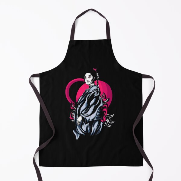 Item preview, Geisha Red Eye Floral Blossom Japanese Woman designed and sold by BakaOutfit.