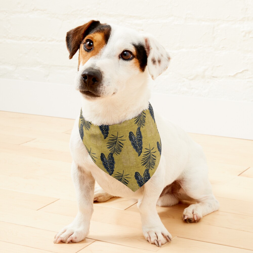 Moody Tropical Flora´s Pistachio Pet Bandana