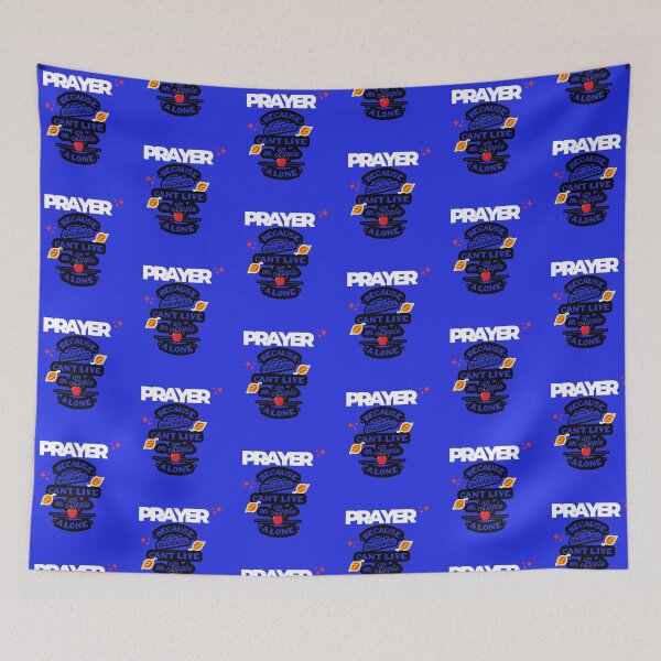 Item preview, Prayer, Because Teachers Can't Live on Apple Alone - White, Black, Blue designed and sold by TheReporter1.