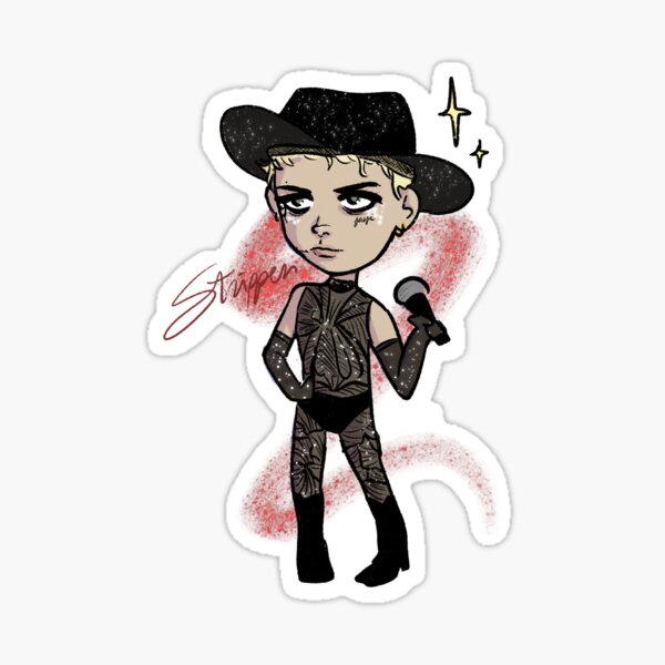 Stripper Achille Lauro Sticker
