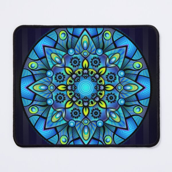 Item preview, Blue Floral Mandala designed and sold by livianasgifts.