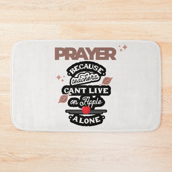 Item preview, Prayer, Because Teachers Can't Live on Apple Alone - Crème, Brown, and Black designed and sold by TheReporter1.