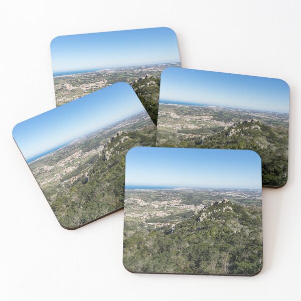 Item preview, Of Castles and Vistas - an Aerial View of Moors Castle at Sintra Portugal designed and sold by Georgia Mizuleva.