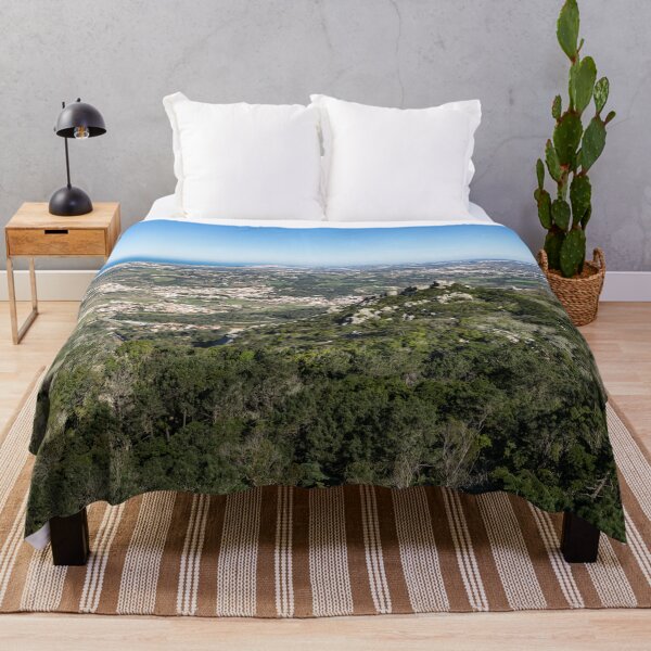 Item preview, Of Castles and Vistas - an Aerial View of Moors Castle at Sintra Portugal designed and sold by Georgia Mizuleva.