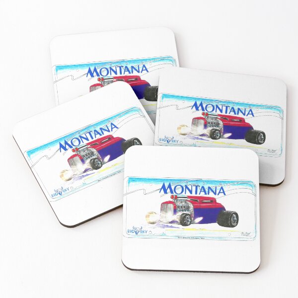 Item preview, Hot Rods  // MONTANA Made Artwork / License plates! designed and sold by Imagin8er.